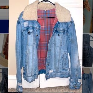 Size Small Free People Oversized Jean Jacket